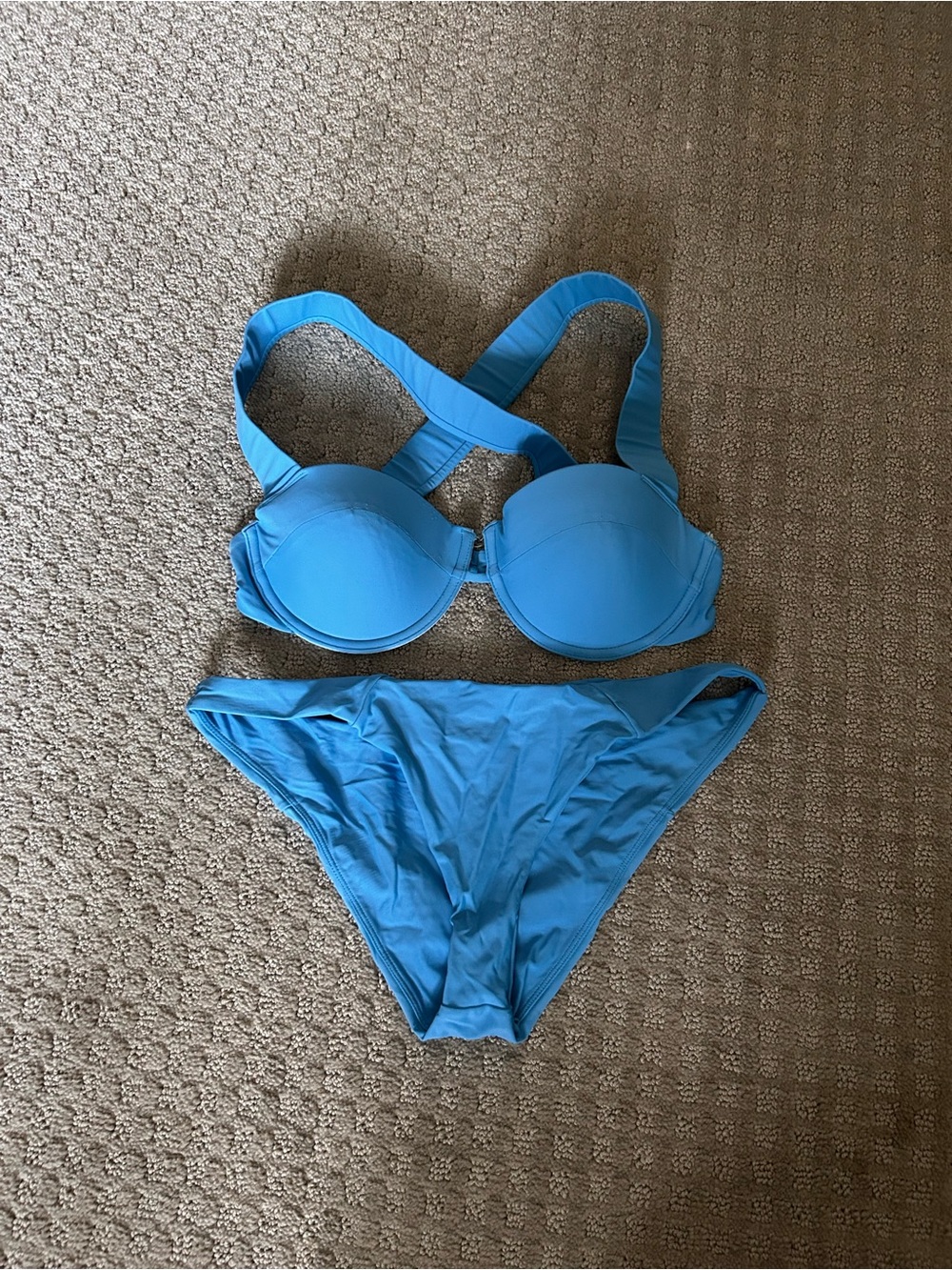 Tularosa Bright Blue Molded Bikini Set